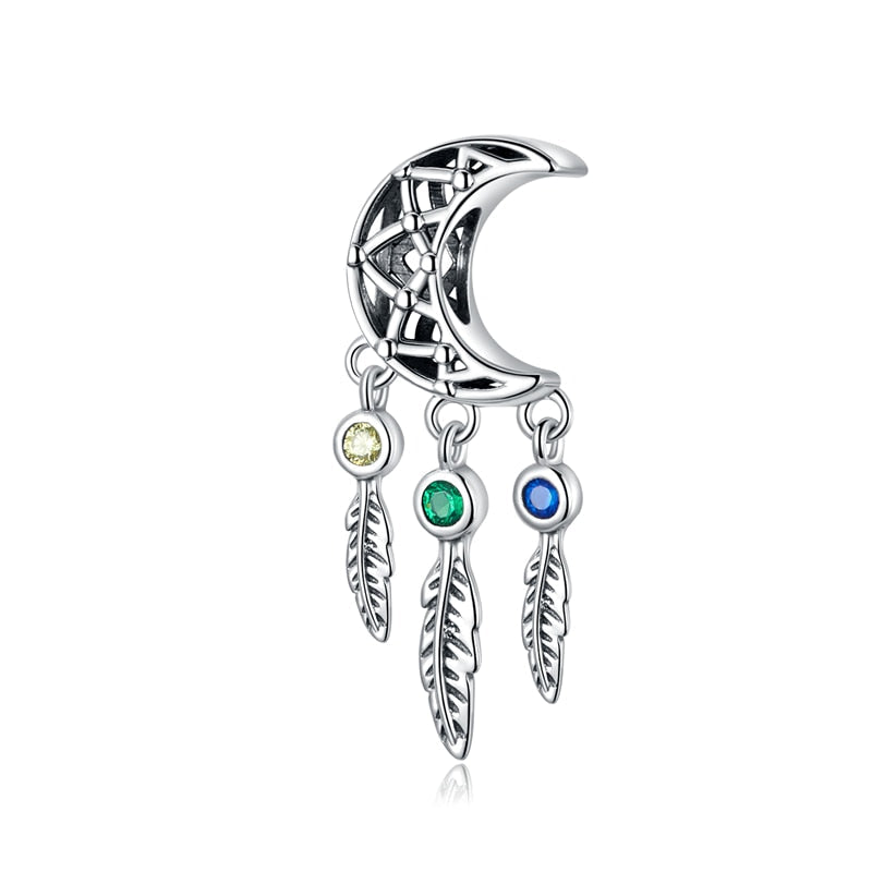 Sterling Silver 925 Blue Charms Beads Fit Bracelets