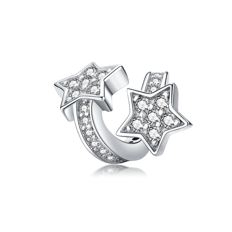 Sterling Silver 925 Blue Charms Beads Fit Bracelets