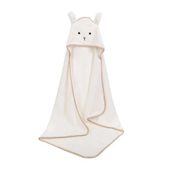 Baby Infants Velvet Fleece Hooded Bathing Towel