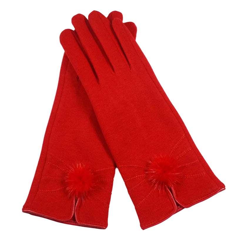 Woman Vintage Designer Winter Gloves
