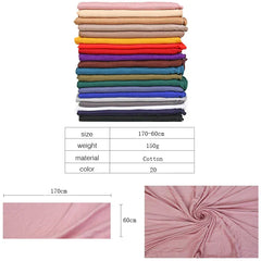 Accessories Women Casual Plain Turban Hijab Scarfs