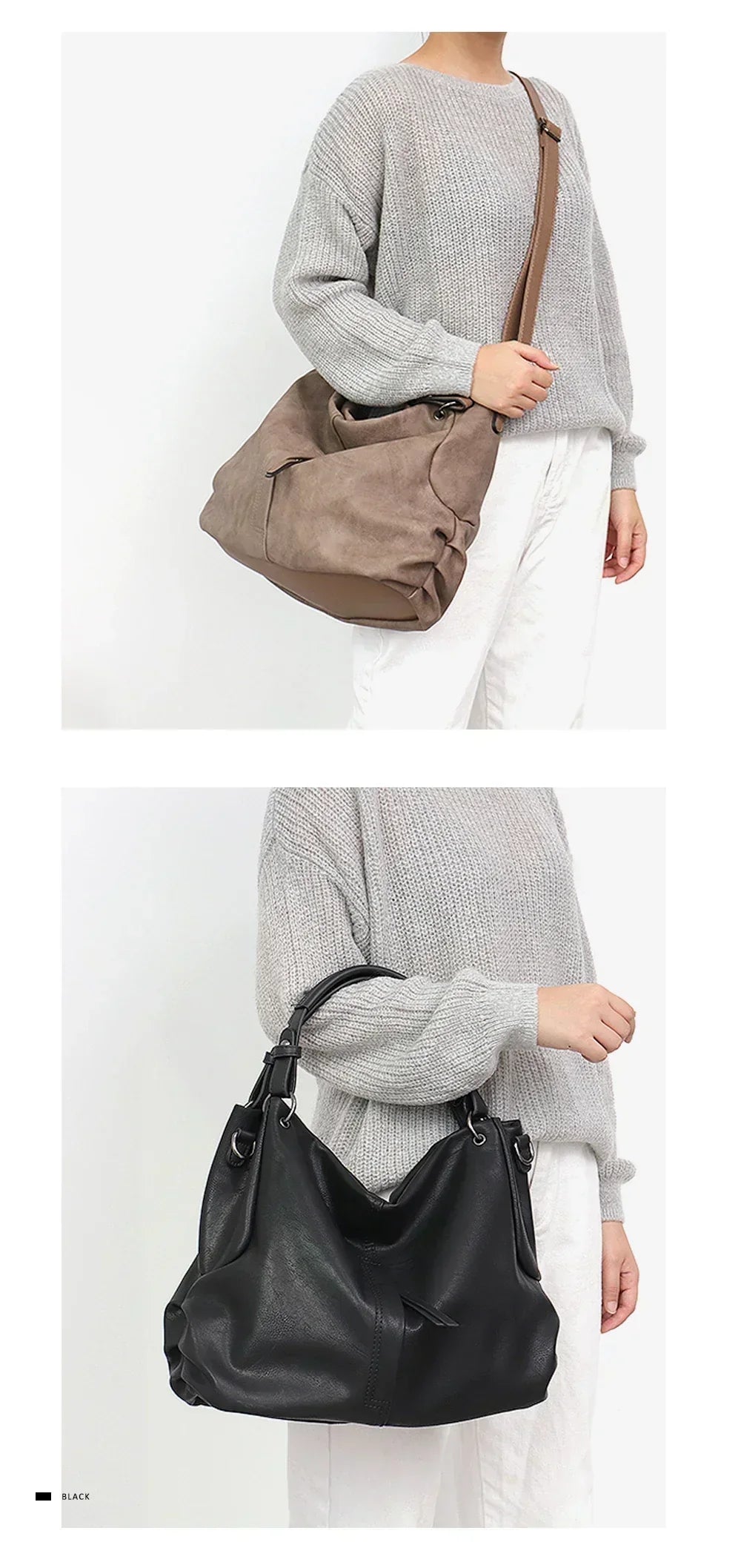 Accessories Women Leather Tassel Shoulder Bags