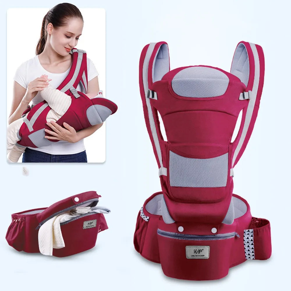 Kangaroo Shoulder Swaddle Sling Infant Kid Wrap Ergonomic Backpack Hipseat