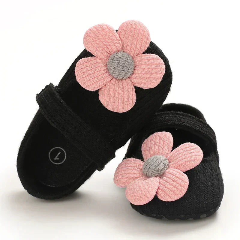 Newborn Baby Girl Casual Anti-Slip Bow Princess Shoes