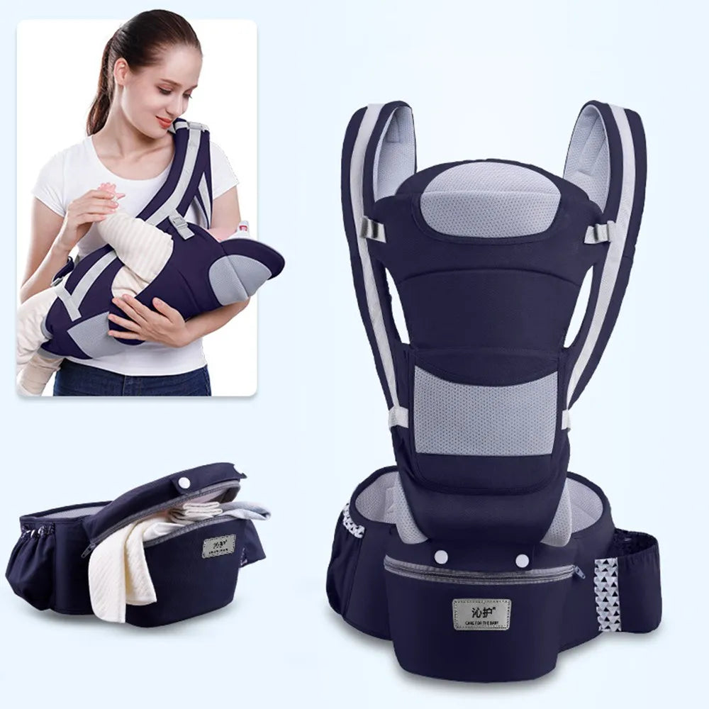 Kangaroo Shoulder Swaddle Sling Infant Kid Wrap Ergonomic Backpack Hipseat