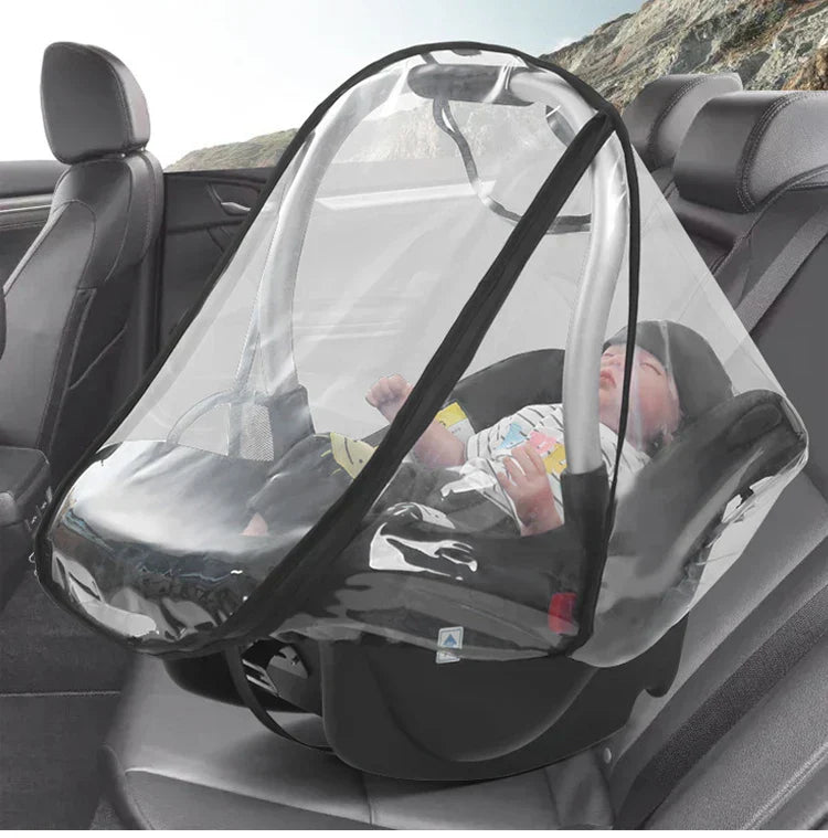 Baby Newborn Safety Seat Waterproof Transparent Cover