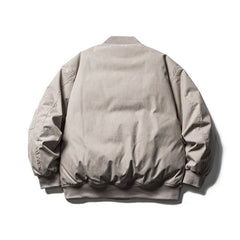 Men Winter Duck Down Retro Bomber Jacket