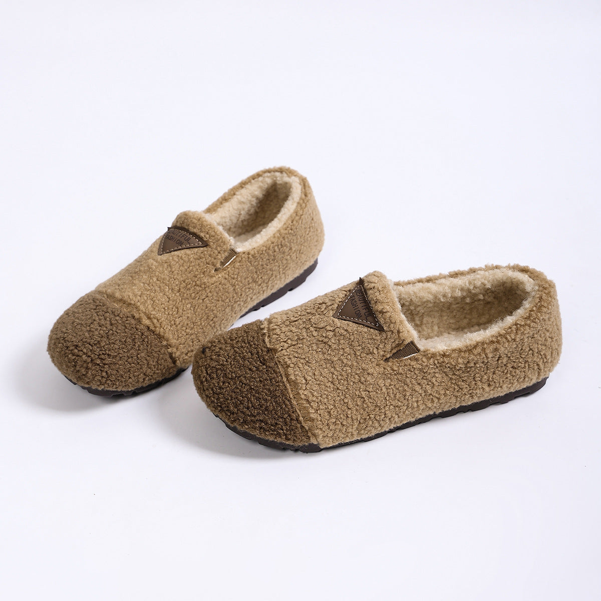 Women Warm Round Toe Slip on Shoes
