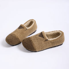 Women Warm Round Toe Slip on Shoes