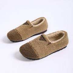 Women Warm Round Toe Slip on Shoes