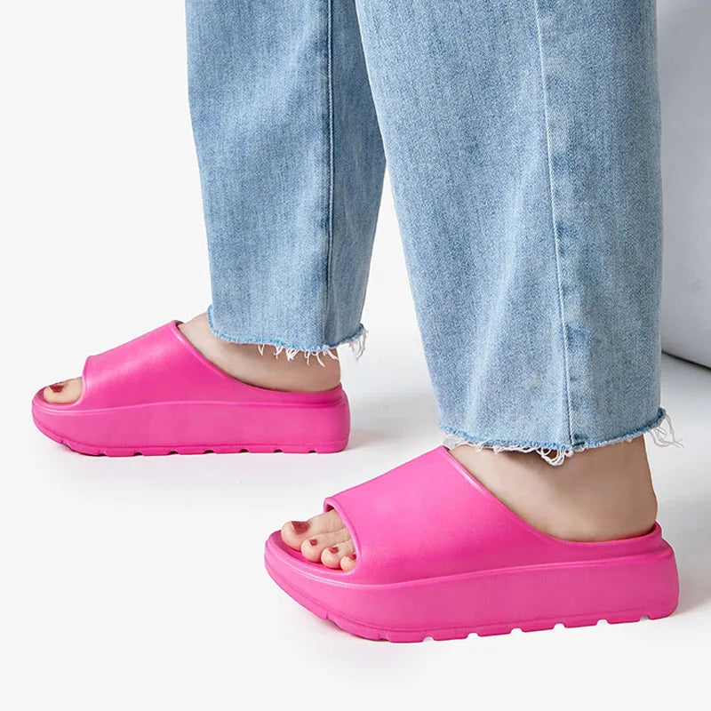 Women Casual Thick Sole Eva Beach Slippers