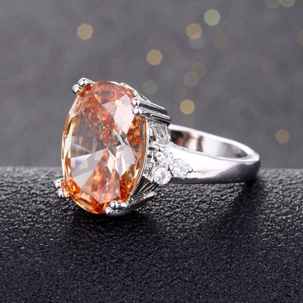 Accessories Women Champagne Natural Stone Rings