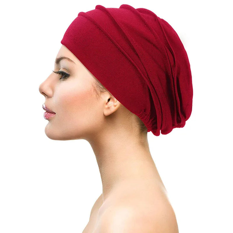 Women Hijabs Turban Elastic Cloth Head Cap
