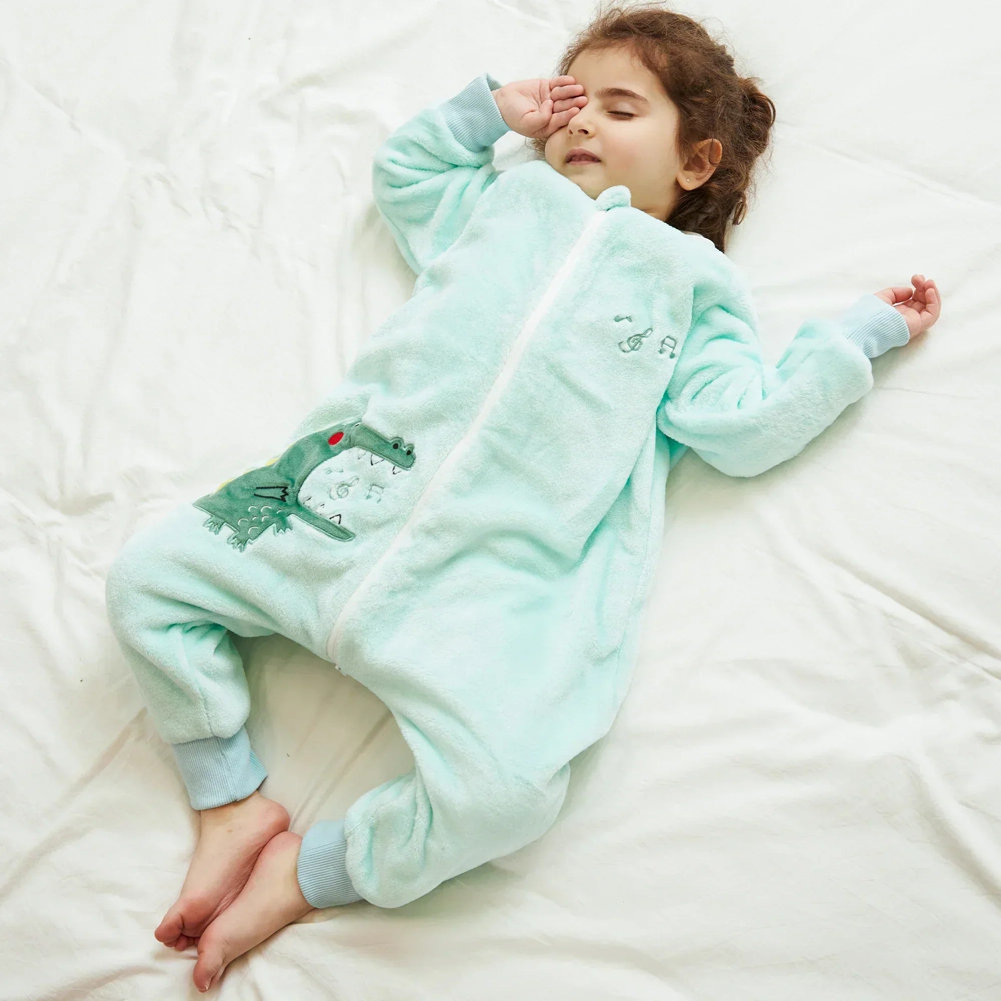 Kids Toddler Winter Zip Up Plush Onesie