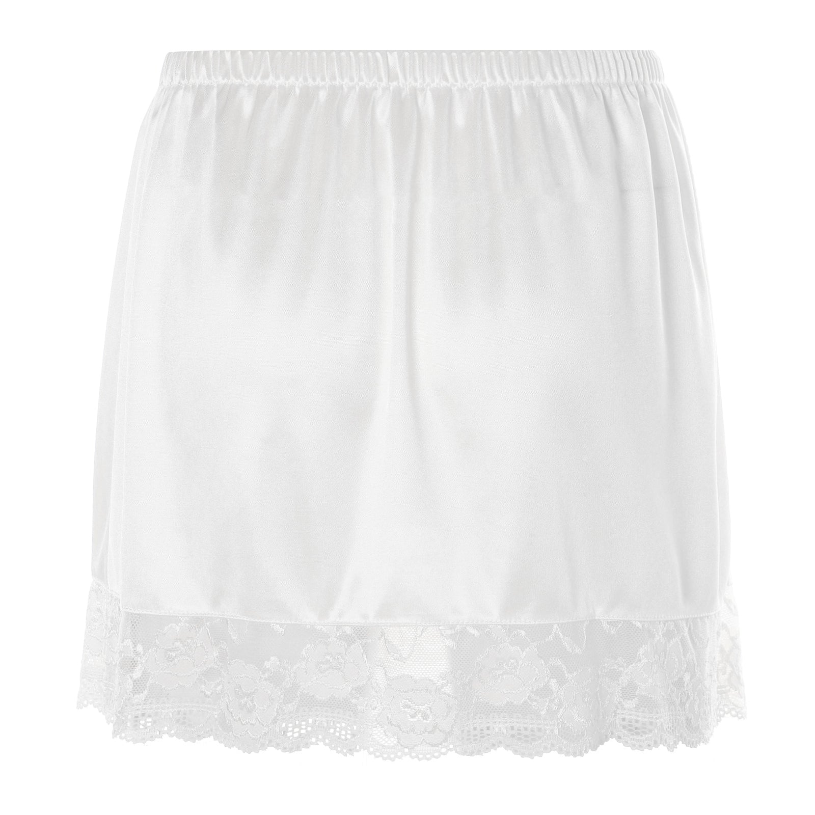 Women Basic Anti-Glare Lace Inner Half Slip