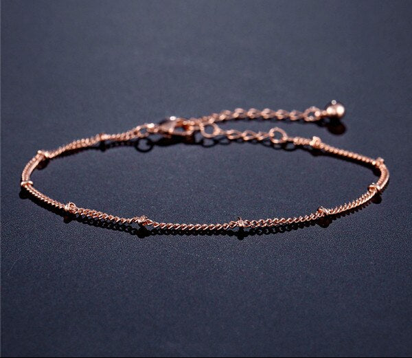 Women Elegant CZ Rose Gold Bracelets