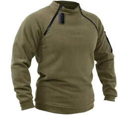 Mens Activewear Zipper Sweatshirt Fleece Pullover