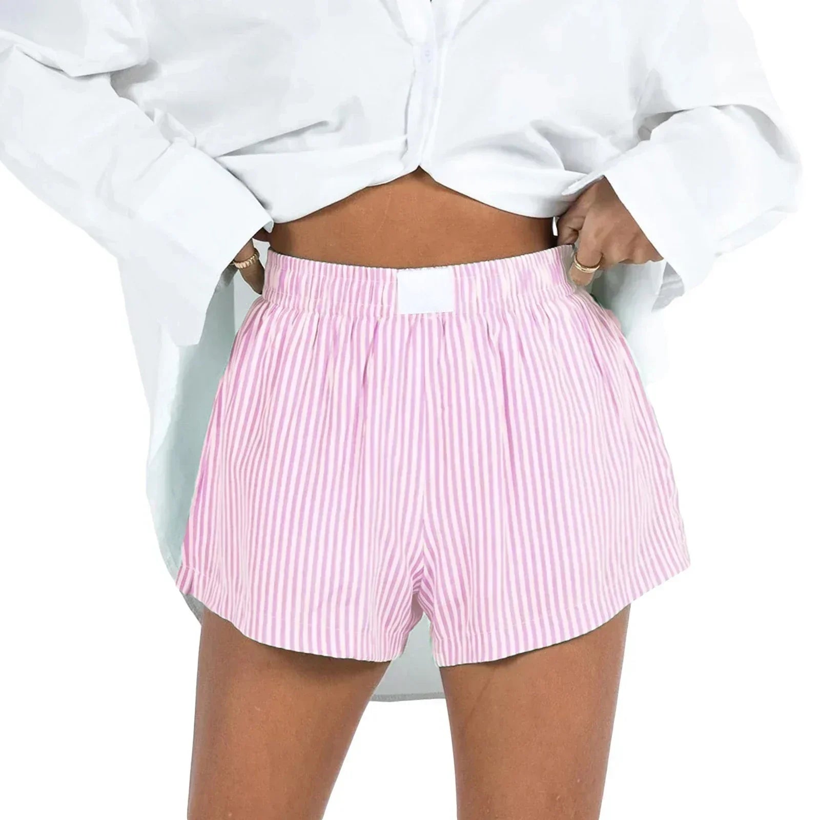 Women Casual Elastic Boxer Sleep Shorts