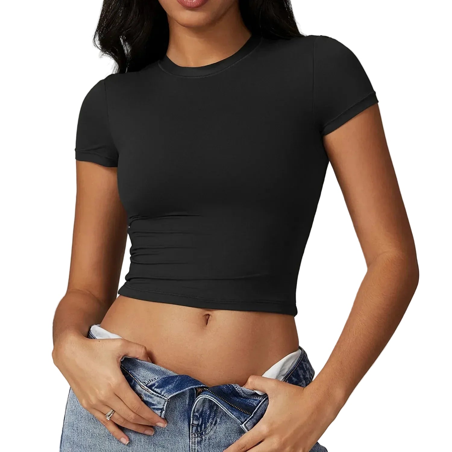 Women Active Fitness Sports Short Sleeve T- Shirt