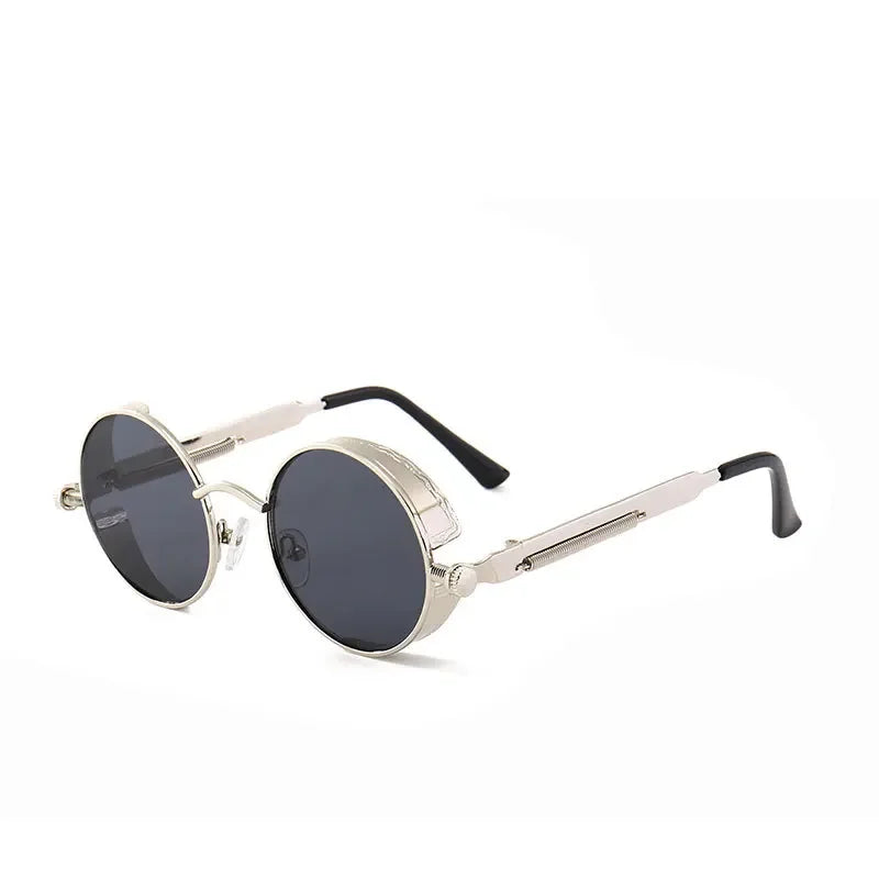 Women Vintage Round Metal Frame Sunglass UV400