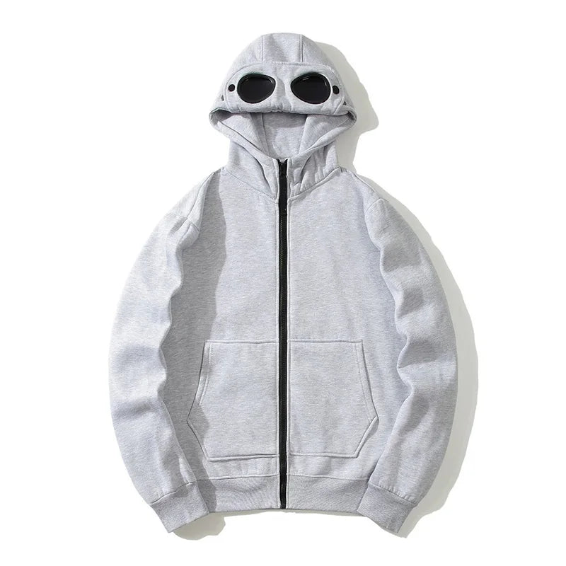 Men Long Sleeve Hooded Sunglasses Sweatshirt