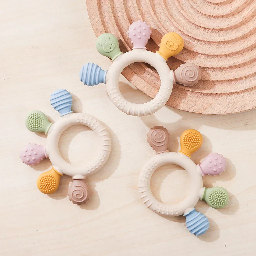 Baby Silicone Animal Soothing Teether Accessories