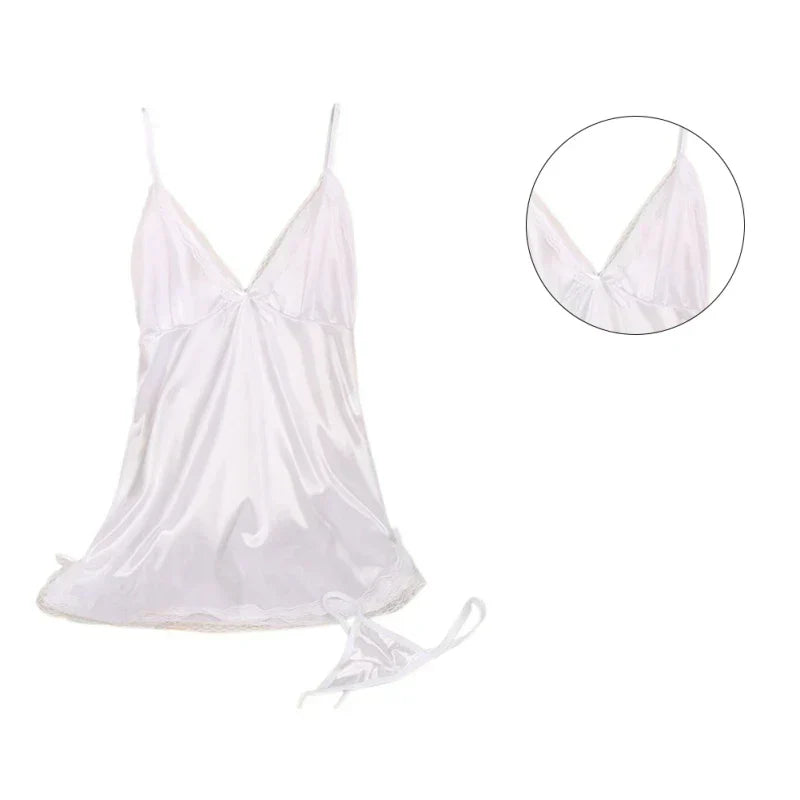 Women Casual V-neck Comfortable Nightdress