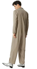 Men Deep V-neck Long Sleeved Formal Jumpsuits