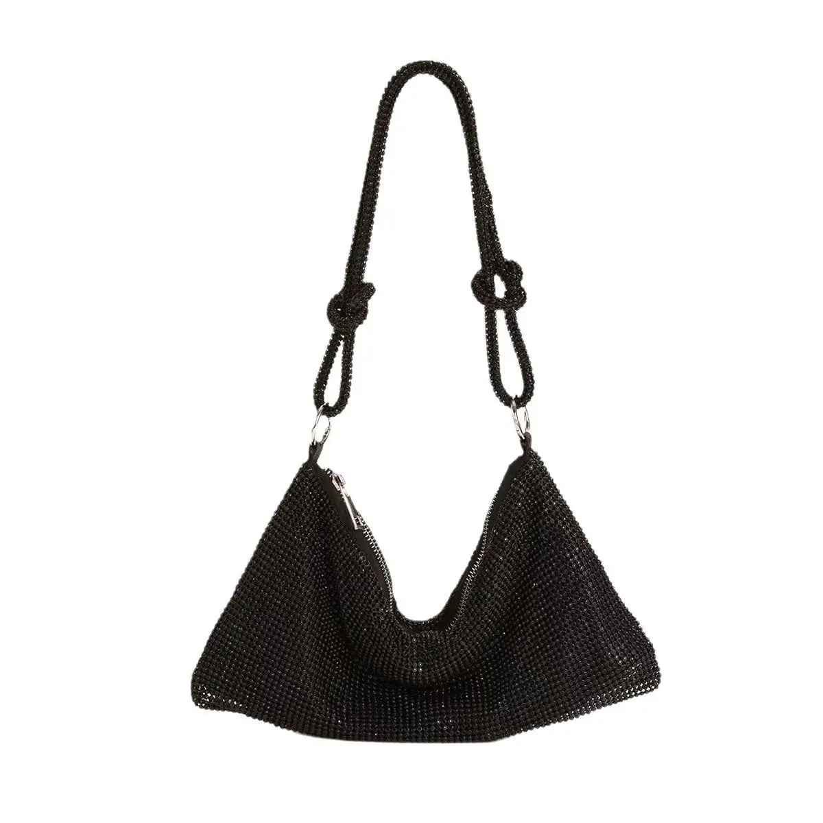 Accessories Women Rhinestones Ruched Evening Purses