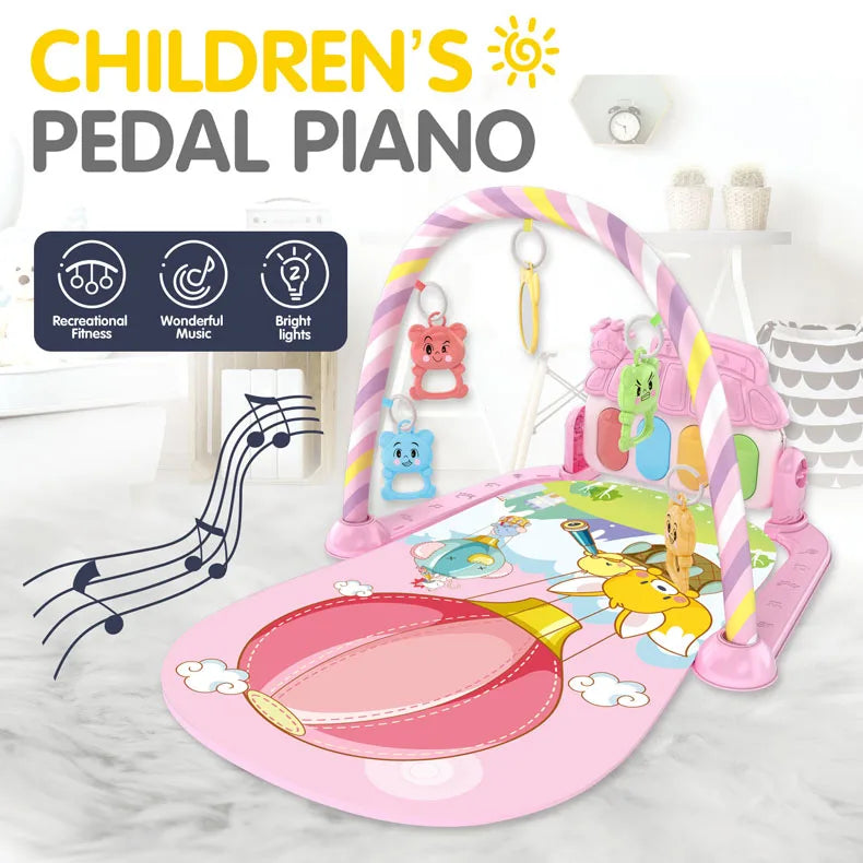 Baby Newborn Toddler Pedal Piano Musical Fitness Gym Play Mat