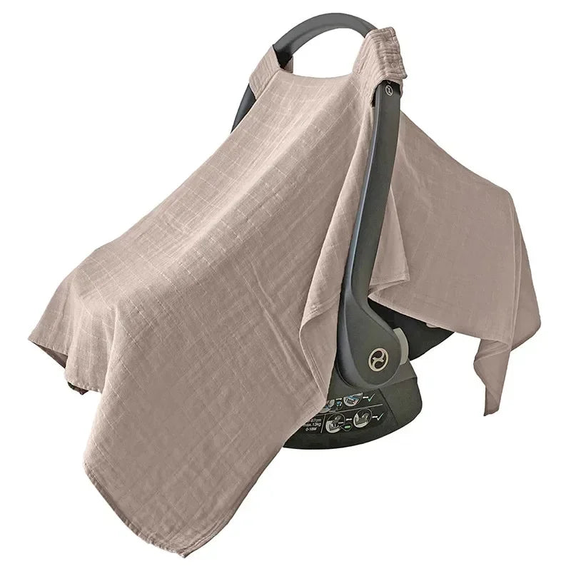 Baby Safety Seat Organic Cotton Sun Shade Windproof Cover