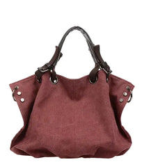 Accessories Women Canvas Large Capacity Shoulder Handbag
