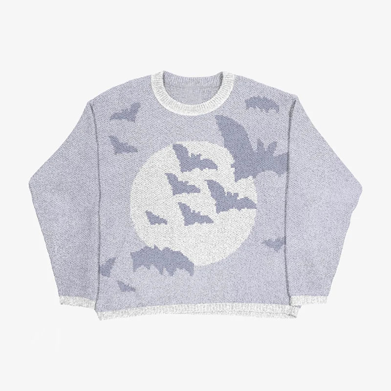 Women Anime Knit Vintage Cashmere Sweater