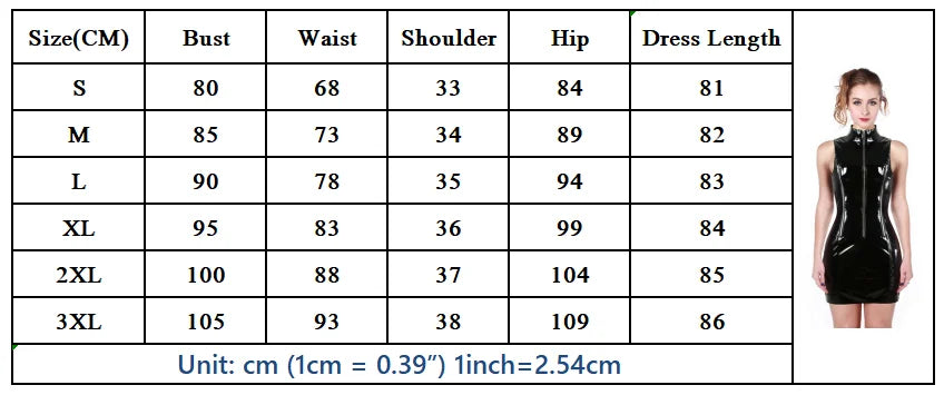 Women Leather Sexy Bodycon Clubwear Party Dress