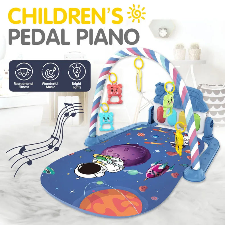 Baby Newborn Toddler Pedal Piano Musical Fitness Gym Play Mat