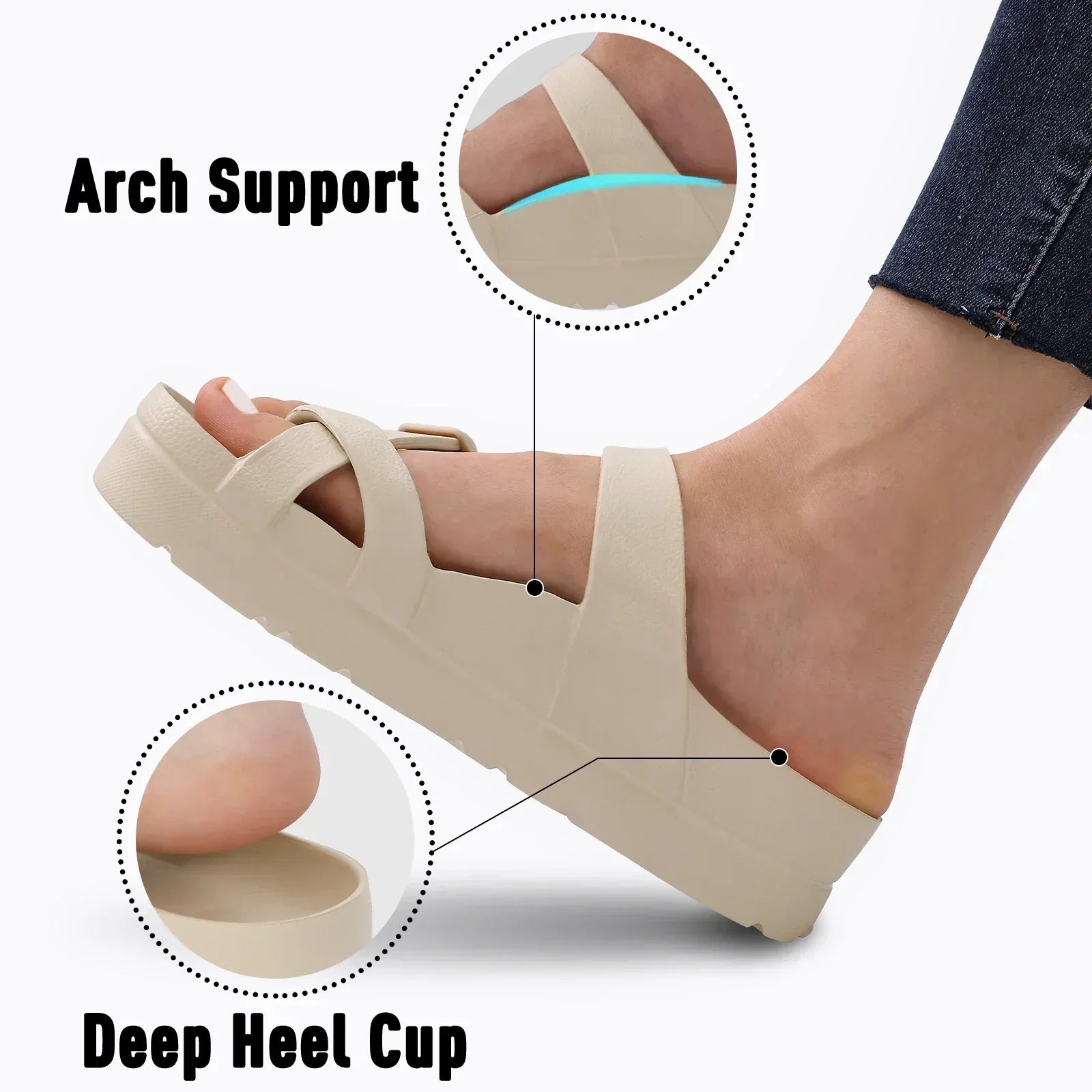 Womens Platform Sandals With Arch Support