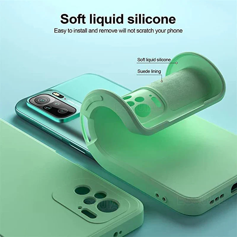 Accessories Xiaomi Redmi Note 10 Pro Max 10S Original Matte Silicone Soft Case