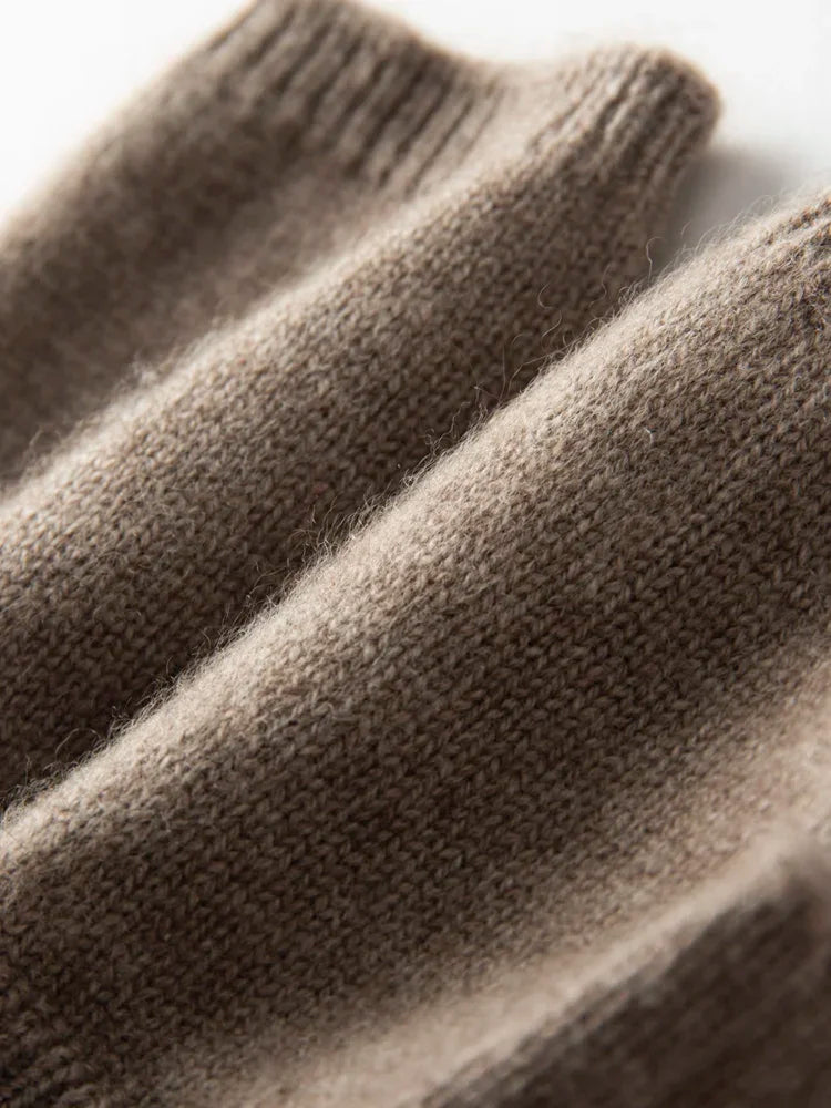 Women 100% Cashmere Knitted Fingerless Thermal Gloves