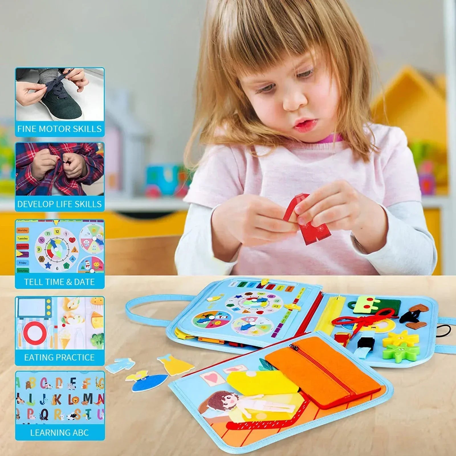 Toddlers Activities Motor Skills Educational Sensory Toys