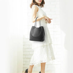 Women Leather Shoulder Messenger Tote Handbag 4 Piece