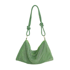 Accessories Women Rhinestones Ruched Evening Purses