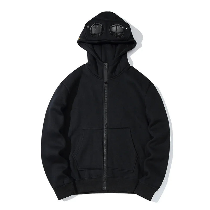 Men Long Sleeve Hooded Sunglasses Sweatshirt