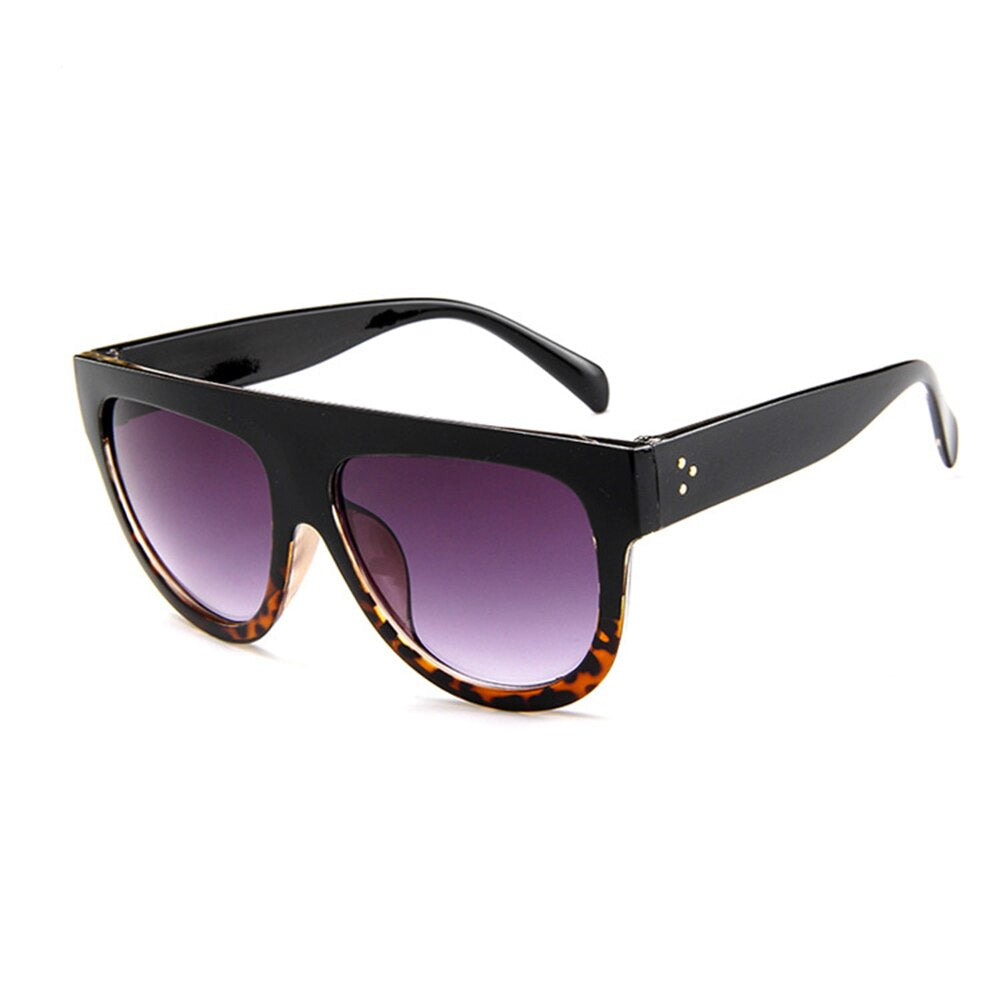 Women Flat Top Style Vintage Sun Glasses