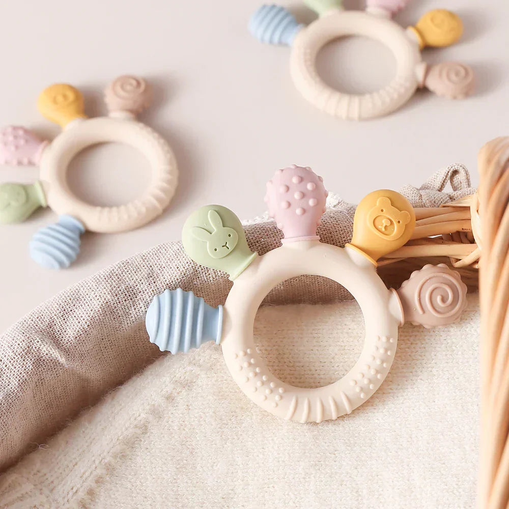 Baby Silicone Animal Soothing Teether Accessories