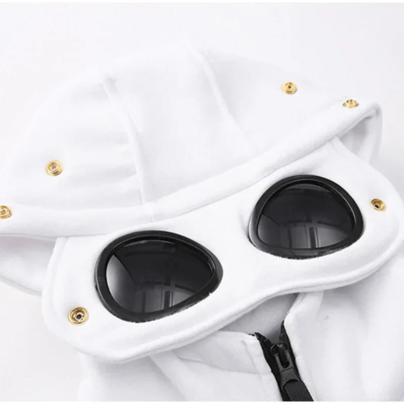Men Long Sleeve Hooded Sunglasses Sweatshirt