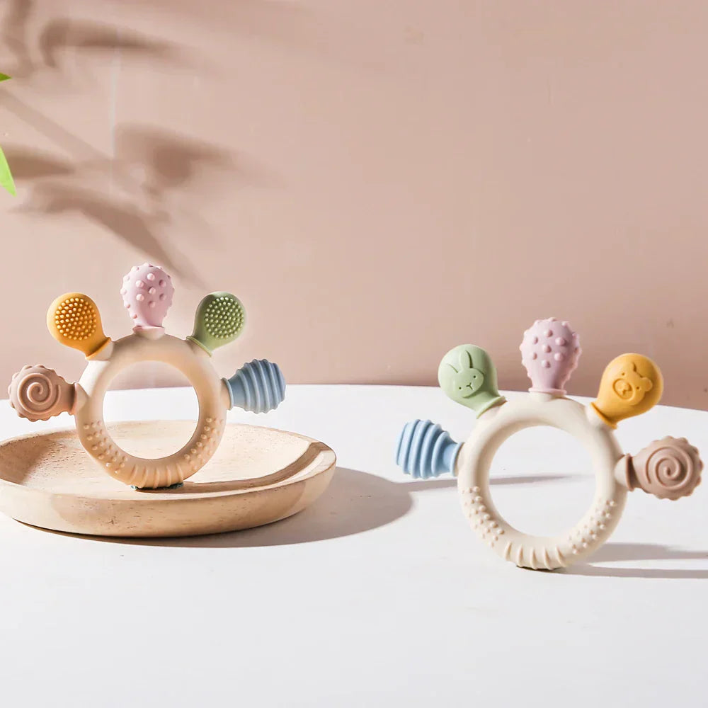 Baby Silicone Animal Soothing Teether Accessories