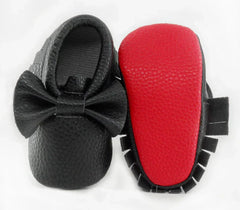 Kids NewBorn Bowknot Leather Anti-slip First Walkers