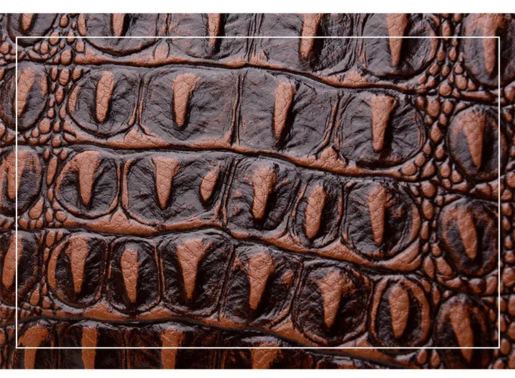 Womens Genuine Crocodile Leather HandBag