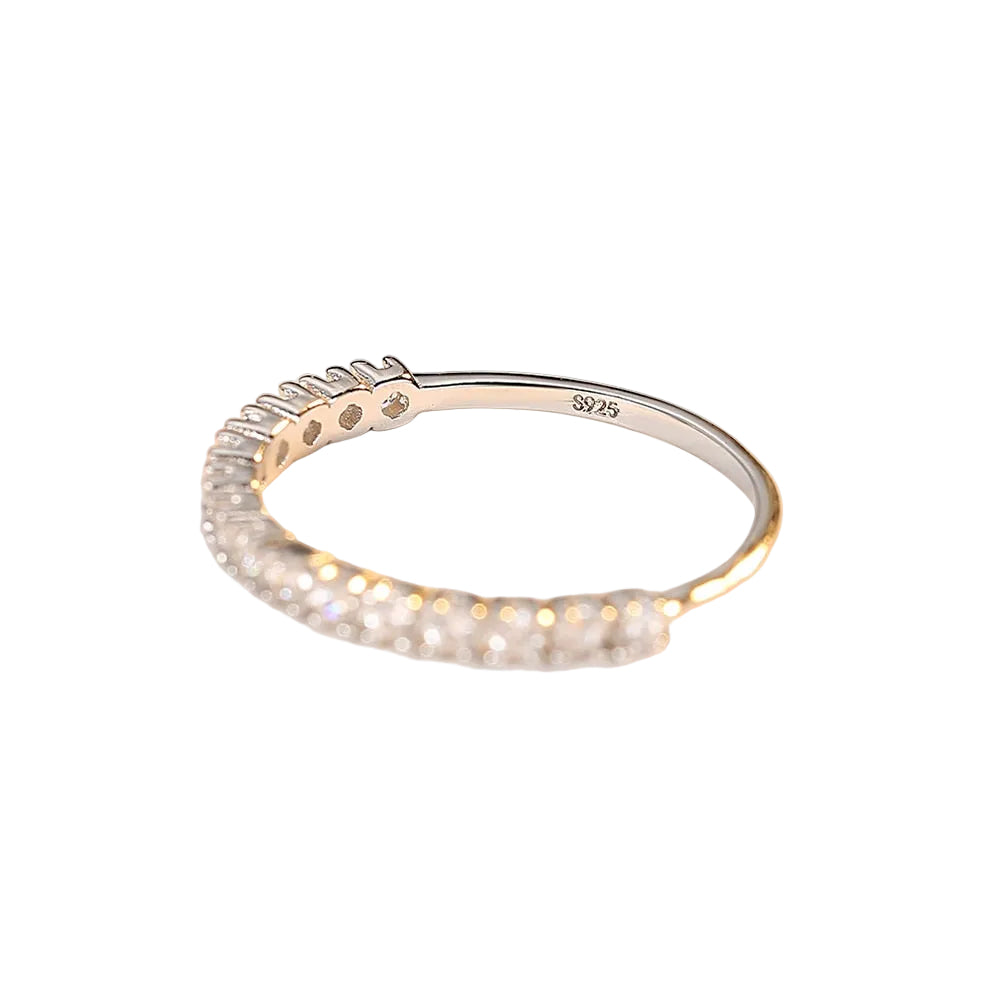 Sterling Silver 925 Cubic Zirconia Band Rings