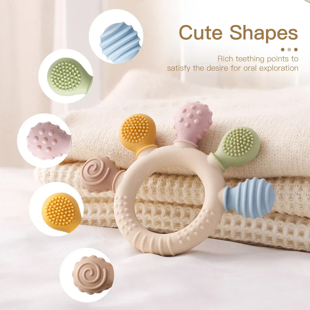 Baby Silicone Animal Soothing Teether Accessories